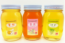 合計1.8kg! 贅沢三昧の蜂蜜~みかん·百花·はぜ(600g各１本) 和歌山・村上養蜂 ほんまもん蜂蜜