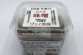 【自然栽培】の米と大豆でできた味噌 麹の甘みが美味しい♪ 白大豆味噌 750ｇ