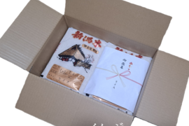 【冬ギフト・予約】新潟米・とちお産/山あいの湧水で育った棚田米コシヒカリ 4㎏（2kg×2袋）熨斗対応・贈答仕様/送料相当分値引き中