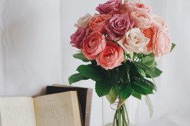 Rose bouquet M ~同系色でまとめたバラの花束~