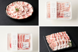 【冬ギフト】《鹿児島伝統の黒豚 2～3人前》しゃぶしゃぶセット 600g 〈ロース・バラ〉【のし対応】