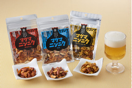 フライドガーリックとピーナッツのおつまみスナック50g×３p【冬ギフト】