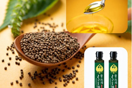 生搾り！『常陸圀えごま油』（ご家庭用・140g×2本）／非加熱圧搾法