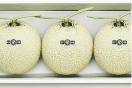 「外まで甘い」3玉高糖度マスクメロン