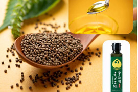 生搾り！『常陸圀えごま油』（ご家庭用・140g×1本）／非加熱圧搾法