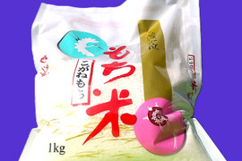 従来の【コシヒカリ】1㎏と【恋の予感】300ｇと【こがねもち】1㎏×3袋の合計5袋で合計4.3㎏のお米です