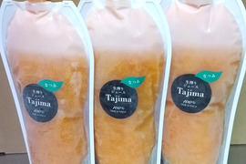 【冷凍ジュース、甘みが強い】濃い味まったり　なつみ完熟生搾り冷凍ジュース1000㎖　3個セット