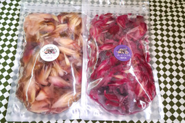 【ネコポス配送】食欲増進・秋みょうが甘酢漬＆梅酢漬（各200g）谷奥深産