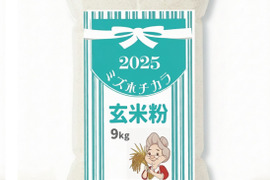 玄米粉ミズホチカラ パン用 9kg (900g x 10袋)  2025年 新米の米粉  国産 玄米粉 グルテンフリーほのかに甘みのある寒冷地栽培 岡山の雪国 ひるぜん高原産