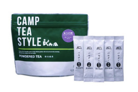 八女茶産直　粉末のお茶　キャンプ、登山、トレッキング用、家庭用にパウダー緑茶（粉末緑茶）スティック タイプ CAMP TEA STYLE 玉露（心）スティック 0.8g×20袋　2個セット