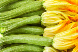 食卓をレストランに！自然栽培の花ズッキーニ　8本