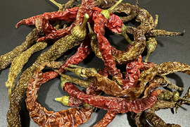 【乾燥唐辛子】初心者お勧めの辛さ！魔女の杖（約20g）農薬・化学肥料不使用