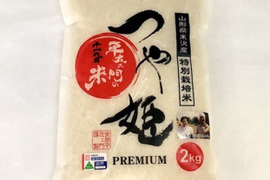 令和5年産　特別栽培米つや姫精白米2kg3袋
