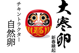 【予約】🎍新春縁起🎌大寒卵・チキントラクター自然卵・12個（６個×２パック）