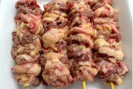 焼き鳥　ハツモト串　心残り　10本