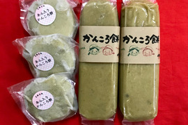 かんころ餅とあん入りかんころ餅のセット