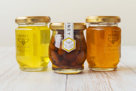 贅沢～にすべて非加熱！はちみつ2種＋アーモンドはちみつ漬けセット