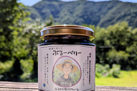 栽培期間中農薬不使用！【ブルーベリージャム190ｇ】×3