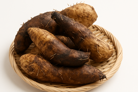 ねばり抜群！豊田市旭産土付き『大和芋』2kg（梱包込）