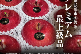 青森県産りんご 【大人気】【代々受け継がれた匠の味】大玉プレミアム蜜入り葉とらずさんふじ3Kg糖度13度以上