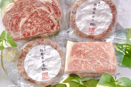 【夏ギフト】牧草あか牛堪能セット