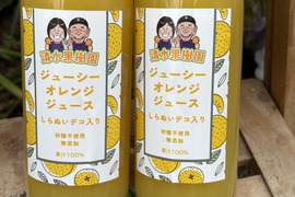 【父の日ギフト】
清水果樹園のジューシーオレンジジュース！
ジューシーオレンジをそのままぎゅーと絞って閉じ込めました。砂糖不使用、無添加です、開封後は出来るだけ早めにお飲みください。2本入りです