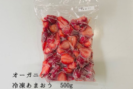 【お試し】完熟！オーガニック冷凍あまおう 500g(500g×1個)