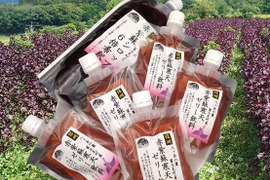 赤紫蘇シロップ6倍希釈610ｇ・赤紫蘇寒天ゼリー飲料詰め合わせ