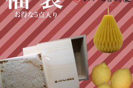 【福袋】非加熱非加温！国産純粋「巣蜜(桐箱入り)」含む5点セット