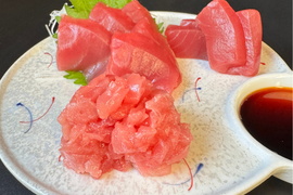 【秋のごちそう】お美味さ格別⭐みやび鮪「赤身と粗挽きたたき計400g」赤身柵200gとたたき200gのセット