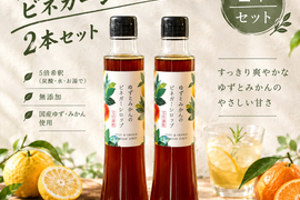 ゆずとみかんのビネガーシロップ　200ml×2本セット