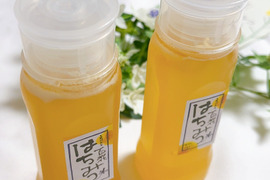 国産純粋非加熱生はちみつ250ｇ（使いやすい倒立ボトル）