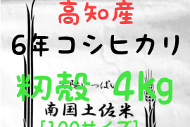令和6年産 高知県産 新米 コシヒカリ 籾殻 4㎏(袋込み)
