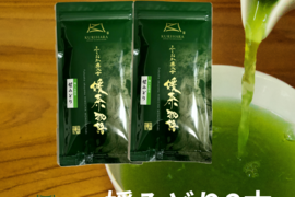 八女茶産直　旨みとコクのお茶　奧八女煎茶　媛みどり100g2本セット