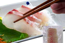 【冷凍】 沼津産 真鯛 お刺身 スライス 100g(10g×10切入) たしかな旨味と脂の甘みが堪能できます( 寿司ネタ すしネタ スシネタ )
