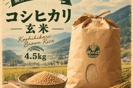 栽培期間中農薬不使用!! 京丹後産『コシヒカリ』玄米4.5kg