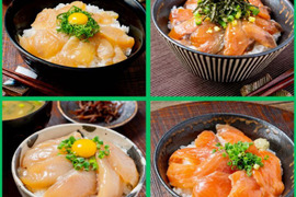 【セット商品】醤油漬け4種セット（サクラマス、ホッケ、ヒラメ、サバ）／各1パック（3D冷凍）