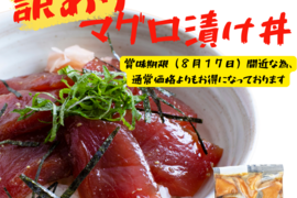 訳あり　賞味期限間近　マグロの漬け丼の素　４パックセット