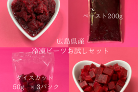 【お試しセット】ビーツ本来の甘さを引き出した　冷凍ペースト&ダイスカット