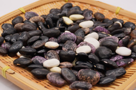 北海道産”彩り”花豆 300ｇ 白・紫・黒のミックス花豆