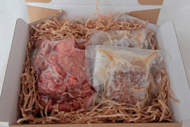 【お買い得！】不揃いヒレカットステーキ300ｇ・プレミアムハンバーグ130g×2個