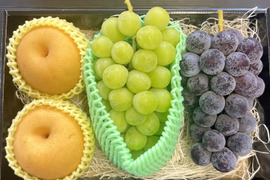【旬のフルーツセットギフト用】ぶどう 梨 シャインマスカット 大満足 秋の味覚 フルーツ 果物 ゴルフコンペ プレゼント 誕生日ピオーネ