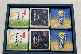 令和7年産　新潟県産　真空パック米３００ｇ×６個セット　白米