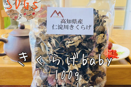 ＜数量限定・ＳＤＧｓ＞高知県産『きくらげＢａｂｙ/ホールタイプ100g×3袋』普段市場に流通しないベビーサイズだけを選りすぐってお届け。スープや炒め物に切らずに使えるジャストサイズ。配送日時指定可能