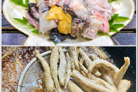 【大容量】【加熱用】コラーゲンたっぷりアンコウ切身＆メヒカリ唐揚げセット