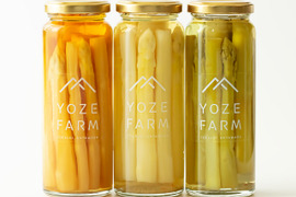 那須の麓のグリーンアスパラガスとホワイトアスパラガスのピクルス3種セット(有機スパイスミックス＆燻製醤油)