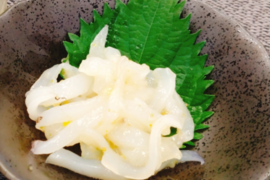 贅沢アオリイカ使用　長崎県産イカの柚子塩辛　80g×3個セット