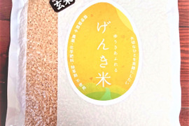 JAS認証有機栽培・富山県産コシヒカリ（玄米）900ｇ入り、真空パック