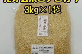 熊本県産 令和7年新米100% 発芽前玄米 3kg ヒノヒカリ れんげ米 レターパックプラス発送