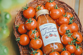 濃厚ストレート！お日様えくぼのミニトマトジュース180ml×４本